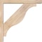 Ekena Millwork Funston Block Smooth Bracket w/ Offset Brace, Douglas Fir, 3 1/2"W x 20"D x 20"H BKT0402X20X20FST05SDF - alternate 3